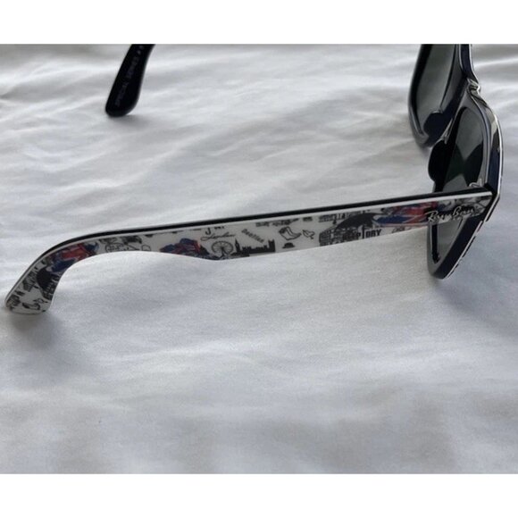 Ray-Ban Men’s Original Wayfarer Rare Special Series London Print Sunglasses RARE - Picture 5 of 16